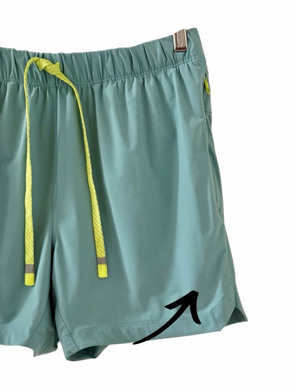 Fabletics Light Aqua Blue The One Short 5in Size Medium - Picture 6 of 6